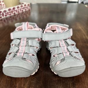 Cat & Jack Toddler Pink & Grey Sandle